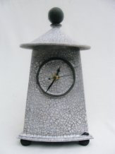 Raku Pottery Clock Image