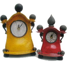 Raku Pottery Clock Image