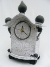 Raku Pottery Clock Image