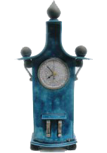 Raku Pottery Clock Image