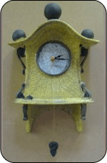 Pale Yellow Wall Clock